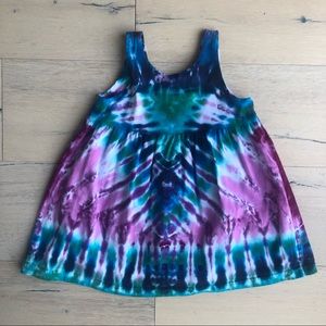 Tie dye tank dress
